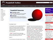 Tablet Screenshot of peoplesoft-toolbox.com